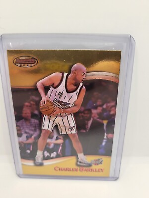 #ad CHARLES BARKLEY 1999 00 Bowmans Best Basketball Card #21 Houston Rockets $1.52