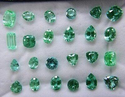 #ad Loose Gemstones Lot Mix Shape Green Blue Paraiba Natural Tourmaline 100 Ct $250.80