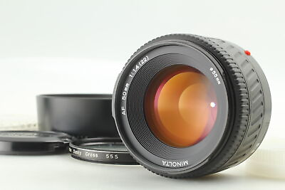 #ad MINT w Hood Minolta AF 50mm F 1.4 NEW Lens A Mount For Minolta Sony From JAPAN $199.99