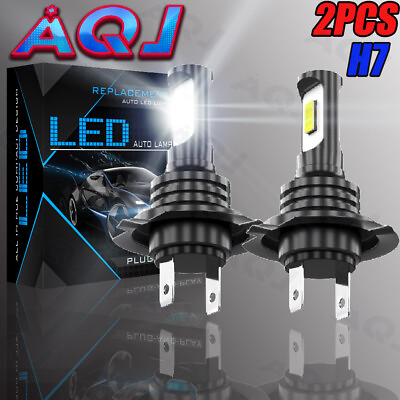 #ad 2x Super Bright H7 LED Headlight Kit High Low Beam Bulbs 3300000LM 8000K White $16.79