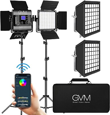 #ad GVM 800D II 2L GVM RGB LED Panel Video Light Photography Lighting with APP Cont $244.99