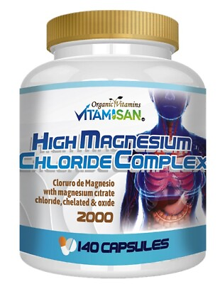 #ad Magnesium Citrate Capsules 2000mg Per Serving Highest Potency Capsules 140 cap $13.20