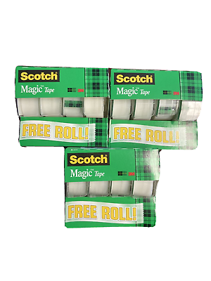 #ad Scotch Magic Tape Green Package 3 4 x 1200quot; each pack 12 rolls = 3600 inches $9.99