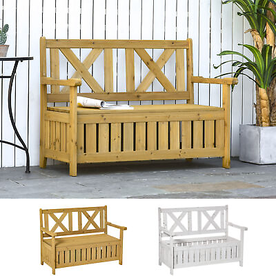 #ad 2 Person Backyard Patio Bench with Louvered Side Panels amp; Wood Build $147.99