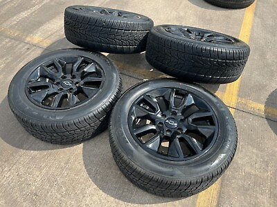 20quot; Chevy Silverado Tahoe AT4 GMC Sierra OEM black wheels rims 5915 5916 tires $1450.00
