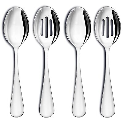 #ad Stainless Steel Serving Spoons Large Slotted Spoons 8.5 inch Catering $13.43