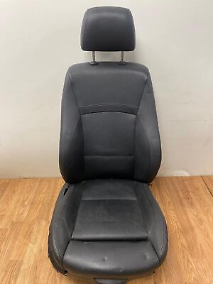 #ad Front RH Passenger Electric Seat Black Leather Fits 07 12 BMW 328i Sedan See Pic $395.00