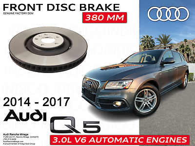 #ad 2014 2017 AUDI Q5 V6 AUTOMATIC Quattro Front Brake Disc Rotor V6 4H0615301AN $386.20