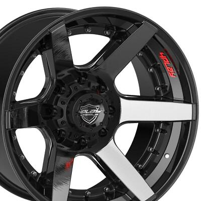 #ad 22x12 4PLAY Wheel for Chevy GMC 4P60 Brushed Black Rim $362.00