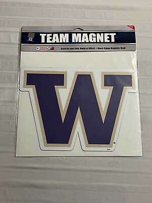 #ad Washington Huskies NCAA Car Magnet 12quot; Fremont Die $15.00
