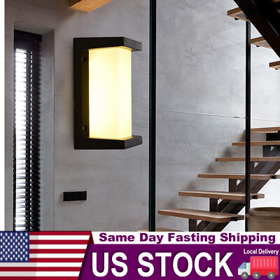 #ad 18W LED Outdoor Wall HOT Lantern Dusk to Dawn Porch Light Exterior Wall Sconce $17.44