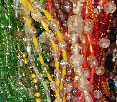 #ad 10 pcs Crystal Glass Beads Lot Jewelry Making Lots Bead Strands $12.99