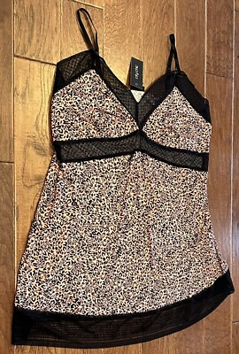 #ad City Chic Mod Chemise in Pink Animal Print Plus Size XXL 24 $24.99
