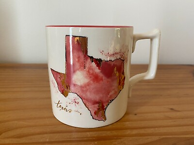 #ad Anthropologie Texas Mug Whitney Winkler Red 3.75quot; Height $11.70