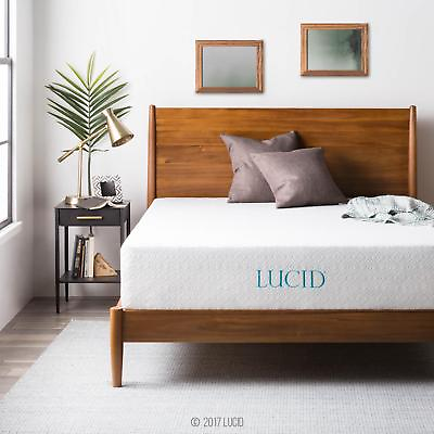LUCID 6 8 10 and 12 Inch Gel Memory Foam Mattress Twin Full Queen and King $299.99