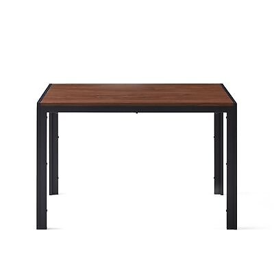 #ad #ad Creative Design Veneered MDF Wood Structure Rectangular Walnut Dining Table $191.00