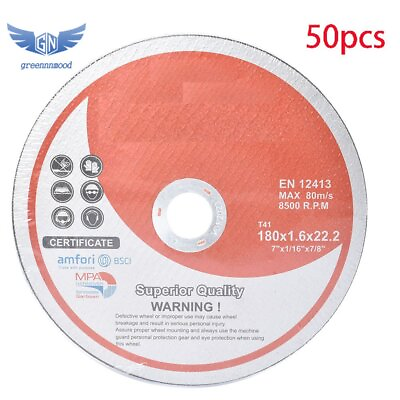 #ad 50Pcs 7quot; × 1 16quot; × 7 8quot; Cut off Wheel Metal amp; Stainless Steel Cutting Discs $37.64