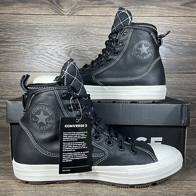 #ad Converse Men#x27;s Chuck Taylor All Star All Terrain Black Waterproof Sneakers Boots $129.95