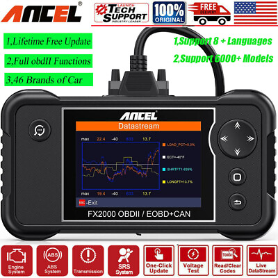 #ad ANCEL Transmission ABS SRS Engine OBD2 Scanner Car Diagnostic Tool Code Reader $118.99