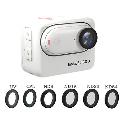 #ad For Insta360 GO 3 2 Camera Lens Filter ND8 16 32 64 UV CPL 6 piece Filter Kits $34.30