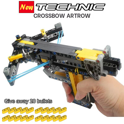 #ad Technic DIY MOC Crossbow Arrow Weapon Building Toys For LEGO Blocks With Bullets $33.99