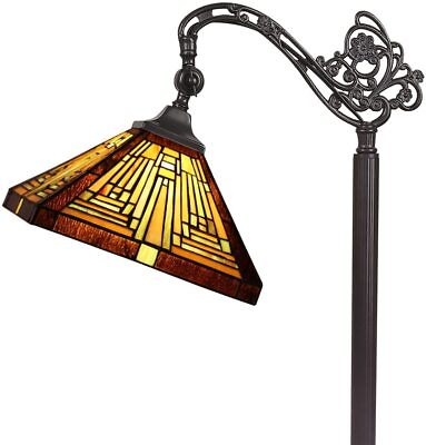#ad Capulina Tiffany Floor Lamp H62quot; Tall Industrial Pole Antique Mission Style $167.77