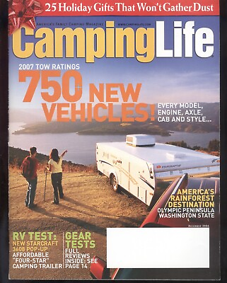 #ad 2006 Camping Life Magazine: 2007 Tow Ratings 750 Vehicles Starcraft 3608 Pop Up $4.00