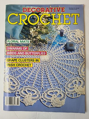 #ad Decorative Crochet Magazine Issue #10 grape clusters in Irish crochet $16.03