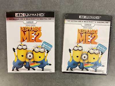 #ad Despicable Me 2 4K Ultra HD Blu ray HD Digital Copy New with slipcover $15.99