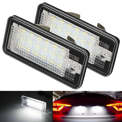 #ad AUXITO 2X LICENSE LED CANBUS PLATE LIGHT AUDI FOR A3 A4 S3 S4 A6 S6 Q7 A8 RS4 GBP 11.99