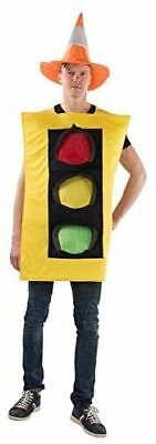#ad Dress Up America Traffic Light Costume and Safety Cone Hat for Men one Size $29.99