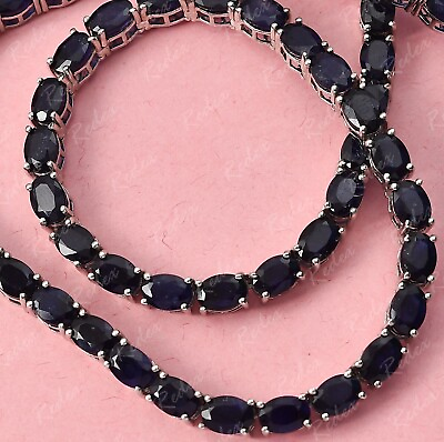 #ad Black Spinel Necklace Gemstone Necklace Birthstone Jewelry Chain Necklace Gifts $191.99