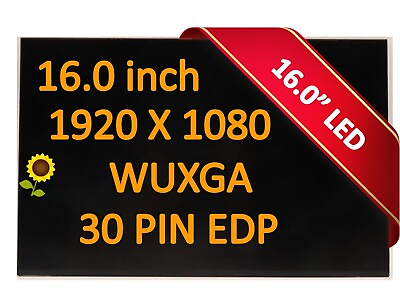 #ad Lenovo ThinkPad P16v Gen 1 16quot; WUXGA LED LCD Screen Display Panel 5D11E38376 New $125.01