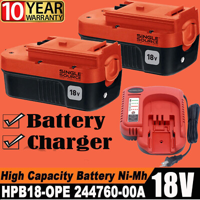 #ad 18V for Black amp; Decker HPB18 18 Volt 6.0Ah Battery Charger HPB18 OPE 244760 00A $36.00