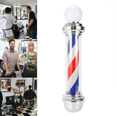 #ad Barber Shop Pole Rotating Light Hair Salon Red White Blue LED Stripes Sign Lamp $85.00