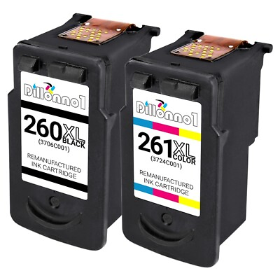 #ad Replacement for Canon PG 260XL CL 261XL Ink Cartridges for PIXMA TS5320 TR7020 $17.95