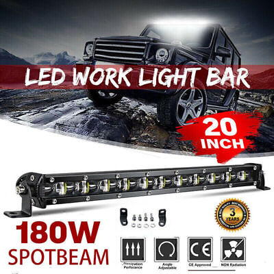 #ad 20inch LED Light Bar Spot Beam Fog Snow Lamp For Jeep Offroad Driving Truck SUV $25.88