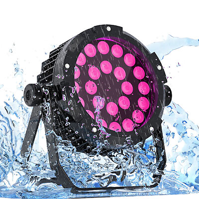 #ad Waterproof RGBWA UV 24x15W LED Par Light DMX Stage DJ Par Can Lighting Outdoor $119.99