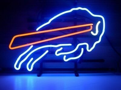 New Buffalo Bills Logo Neon Light Sign Lamp 14quot;x10quot; Artwork Glass Wall Decor $79.79