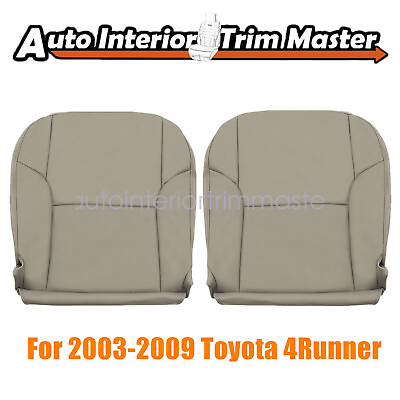 #ad For Toyota 4Runner 2007 2008 Driver Passenger Lower Leather Seat Cover Taupe Tan $52.19
