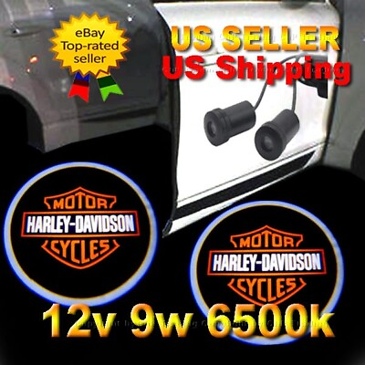 2pc 9w Ghost Shadow Laser Projector LED Light Courtesy Door Step Harley Davidson $14.65