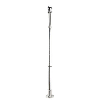 #ad Marine Flag Pole Stainless Steel Rust Proof Stable W Base Boat Flag Pole $48.77