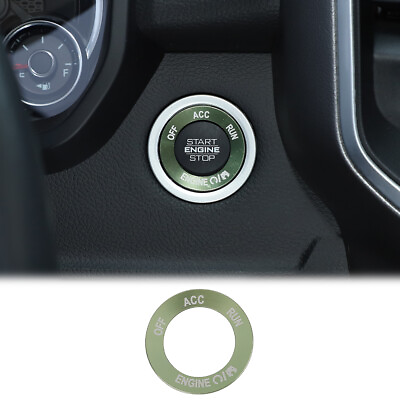 #ad Green Engine Start Switch Button Trim Ring for Dodge Challenger Charger Ram 10 $10.79