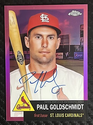 #ad 2022 Topps Platinum Anniversary Paul Goldschmidt #CPA PG Pink Refactor Auto 15 $99.99