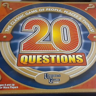 #ad 20 Questions University Games NIB 2010 Classic Game of People Places amp; Things $28.90