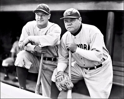 #ad Babe Ruth Lou Gehrig Photo 8X10 New York Yankees #1 $7.95