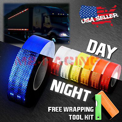 #ad Reflective Conspicuity Tape 2in x 150FT DOT C2 Safety Warning Sign Car Truck RV $29.88