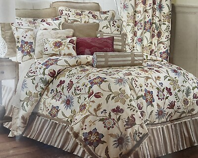 #ad Rose Tree Queen Bedding Set Comforter Shams Bed Skirt Floral $199.00
