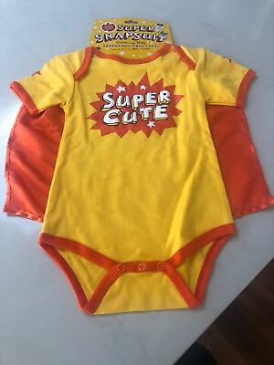 #ad Super Cute Super Snapsuit Baby Halloween $14.50