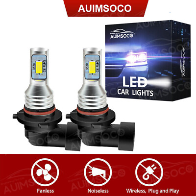 #ad Pair 9140 9145 H10 HB3 9005 LED Fog Light 200W 6000K White Driving DRL Bulb Lamp $19.99